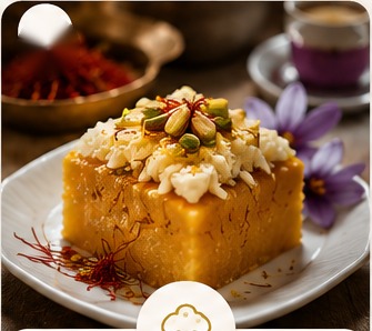 Saffron desserts and sweets