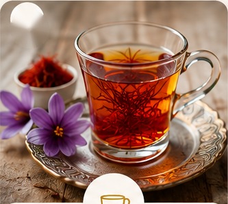 Saffron tea and beverages
